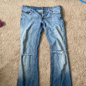 Bootcut Vintage Ripped Jeans